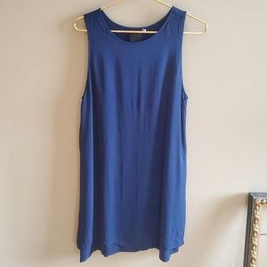 Heather Dark blue shift dress